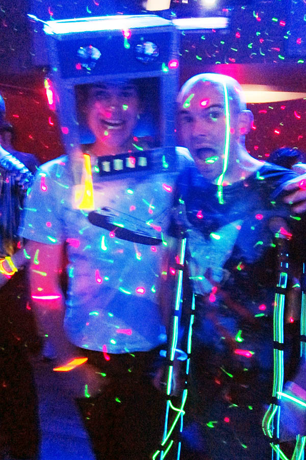 Mark and me at Moon Rock Disco - Woodstock in Space